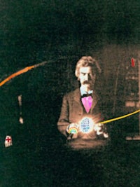 a man in a suit is holding a ball in his hand