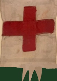 a red cross on a white background